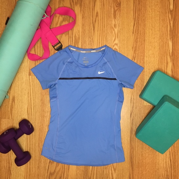 Blue Nike Top Shirt Dri Fit - Picture 2 of 8